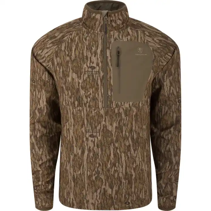 Non Typical Silent Wool Technology Hybrid Half Zip Jacket with Scent Control by Drake