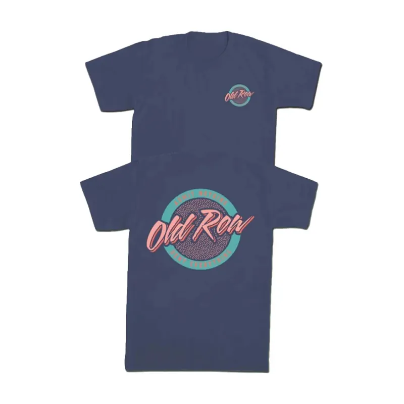 Men‘s Circle Logo Short Sleeve Pocket Graphic Tee Shirt by Old Row