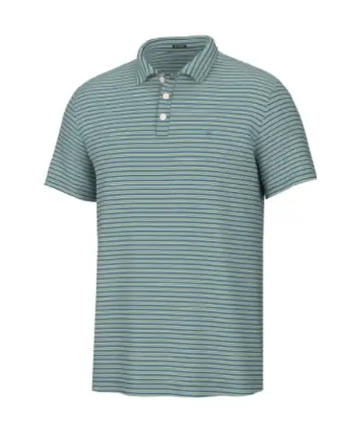 Intercoastal Polo Shirt in Mallard and Bay by Heybo