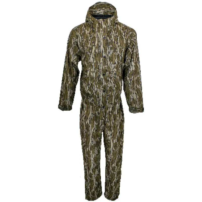 Men‘s Waterfowl Camo Packable Rain Suit by World Famous Sports