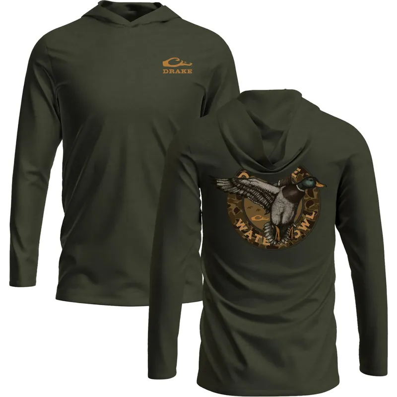 Circle Mallard Long Sleeve Tee Hoodie by Drake
