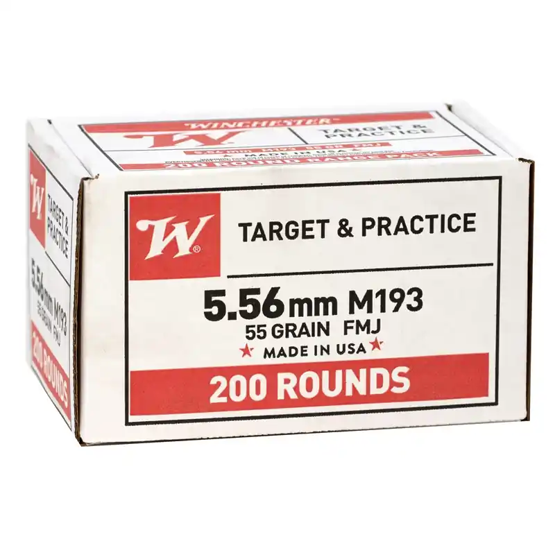 Winchester Target & Practice Value Pack 3,180 fps 5.56x45mm NATO M193 55 Grain Full Metal Jacket Rifle Ammunition