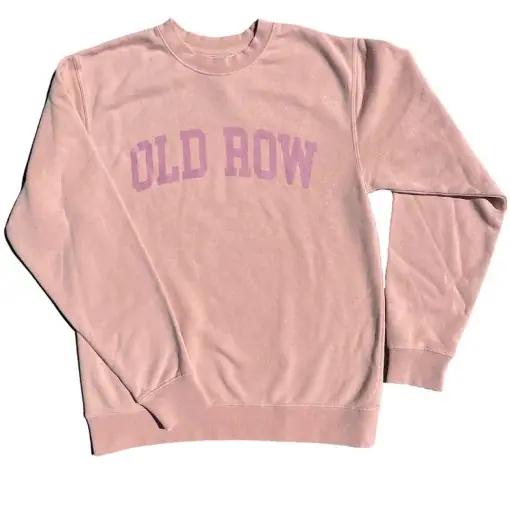 Pink Pigment Dyed Premium Crewneck Shirt by Old Row