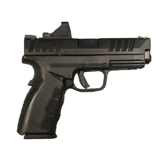 Springfield Armory XD MOD4 VIridian RFX11 Green Dot Sight 9mm Luger Caliber 4" Barrel Semi Auto Black Finish Handgun