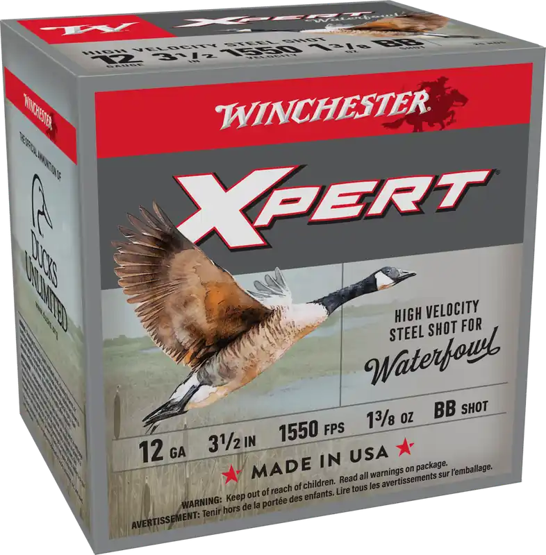 Winchester Xpert 1550fps 12 Gauge 3-1/2" 1-3/8oz BB Steel Shotgun Ammunition