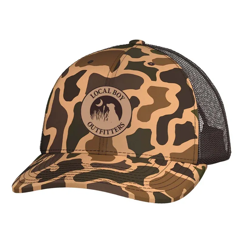 Youth Leather Patch Trucker Hat by Local Boy Outfitters