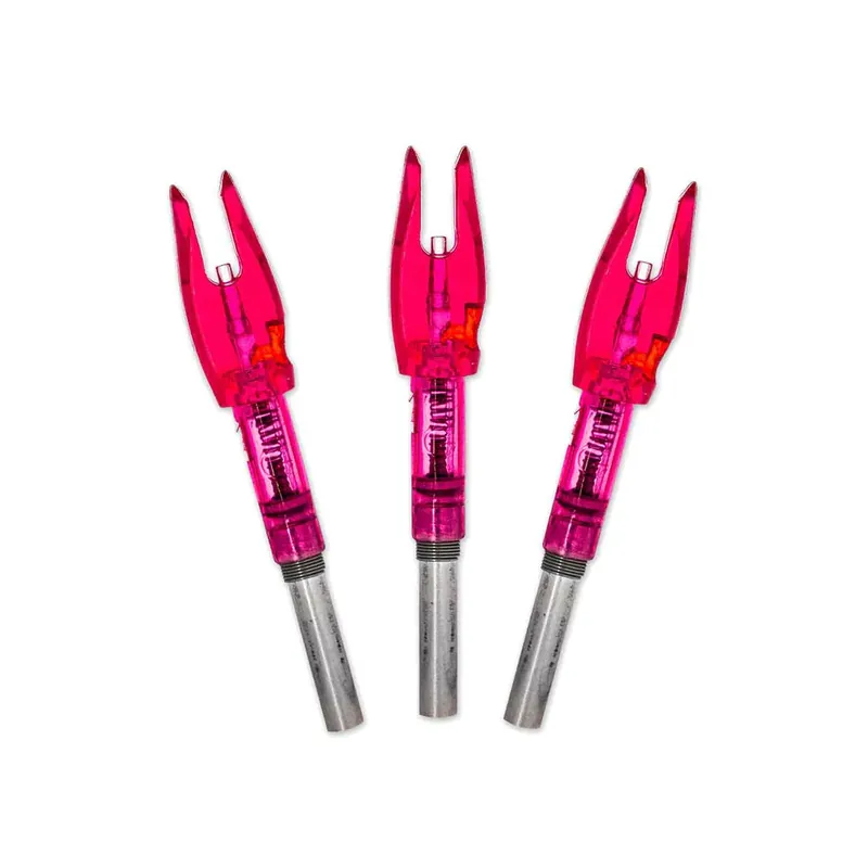 Halo Micro Lighted Nocks in Pink by Lancaster Archery
