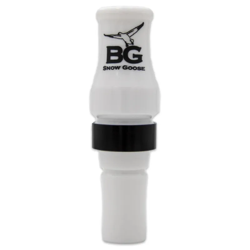 White Poly Snow Ghost Snow Goose Call by Buck Gardner