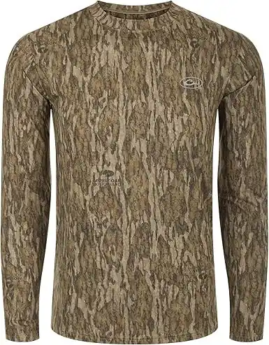 Youth Early Season Technology Camo Lightweight Long Sleeve Crew Shirt by Drake
