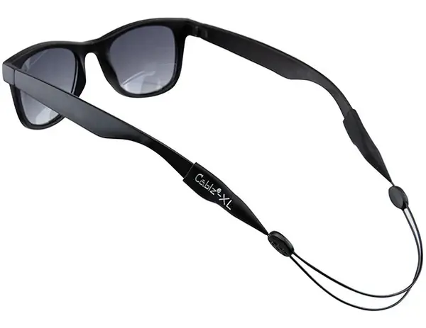 Black 14 Inch XL End Monoz Eyewear Retainers by Cablz