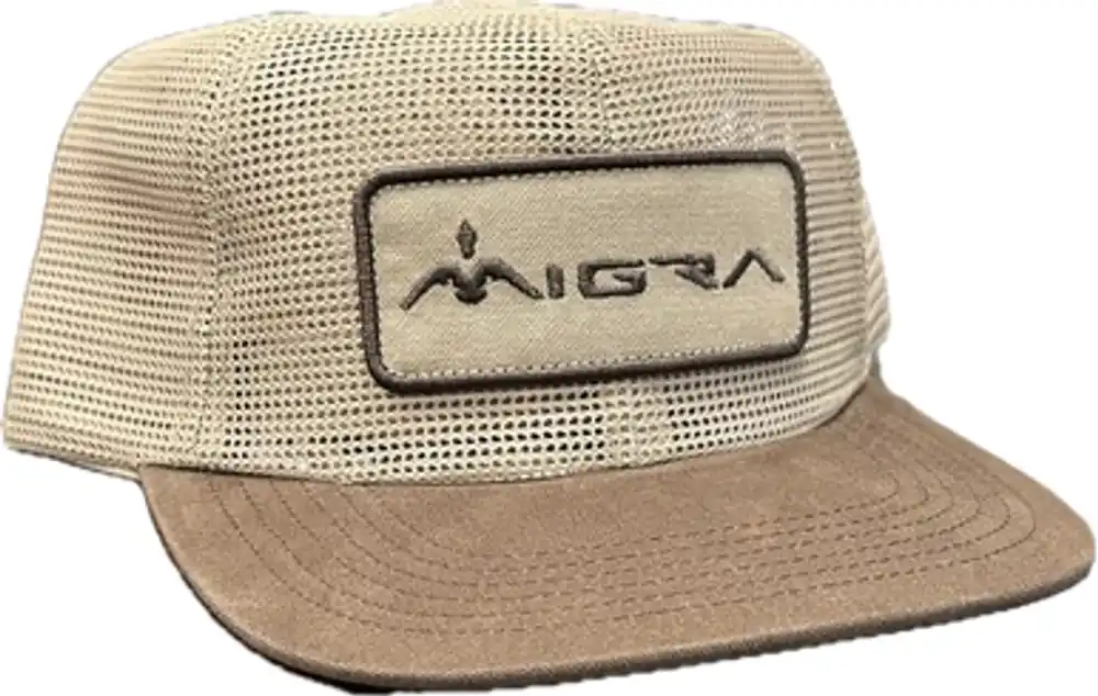 Mesh Dove Hat in Tan by MIGRA
