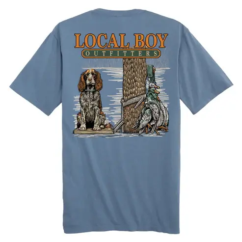 Youth Spaniel Stand Short Sleeve Tee Shirt by Local Boy Outfitters