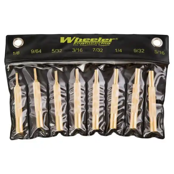 8 Piece Brass Punch Set by Wheeler