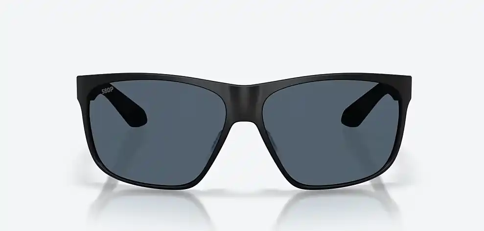 Trades Matte Black Sunglasses with 580P Gray Polarized Polycarbonate lenses by Costa Del Mar