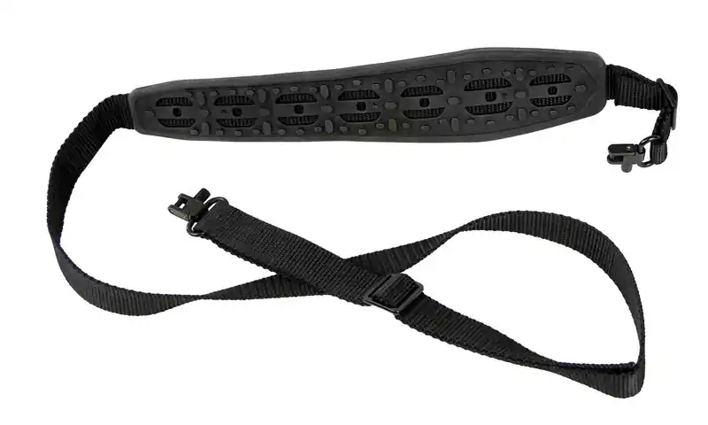 Black Armor Molded Rifle Sling With Deluxe Locking Swivels by Bulldog Cases