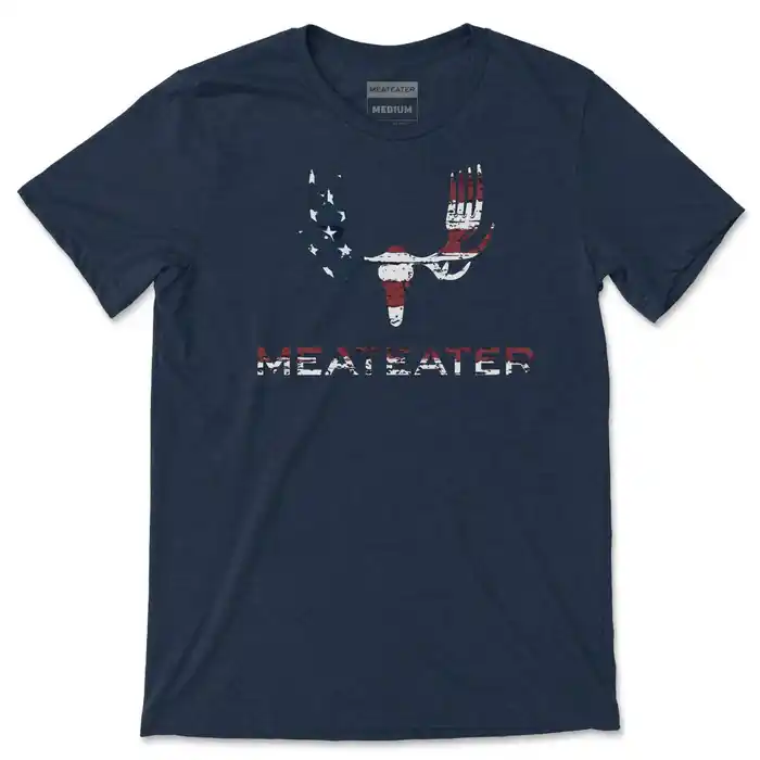 Flag Fill Logo Short Sleeve T-shirt by MeatEater