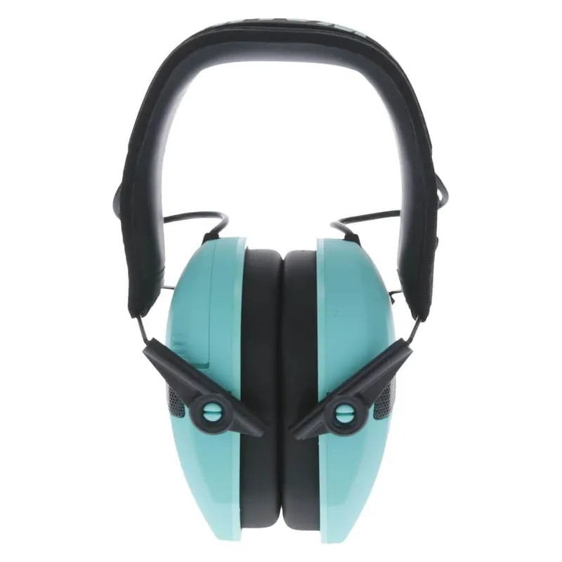 Teal Blue Razor Slim Electronic Ear Muffs by Walkers