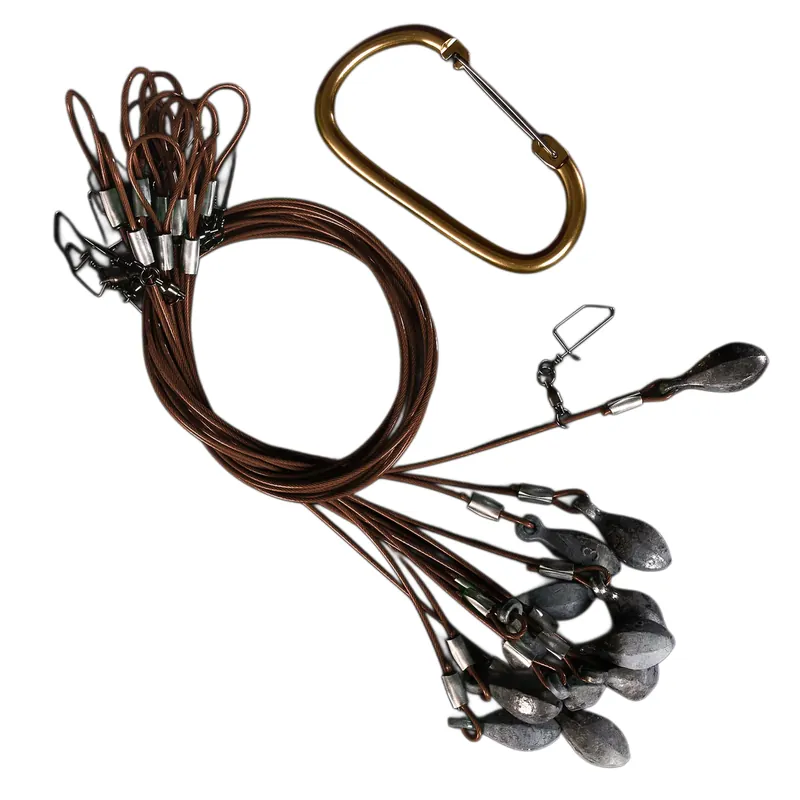 12 Pack 2.5 ft. 3 oz. Teardrop Texas Rigs in Brown by Heyday
