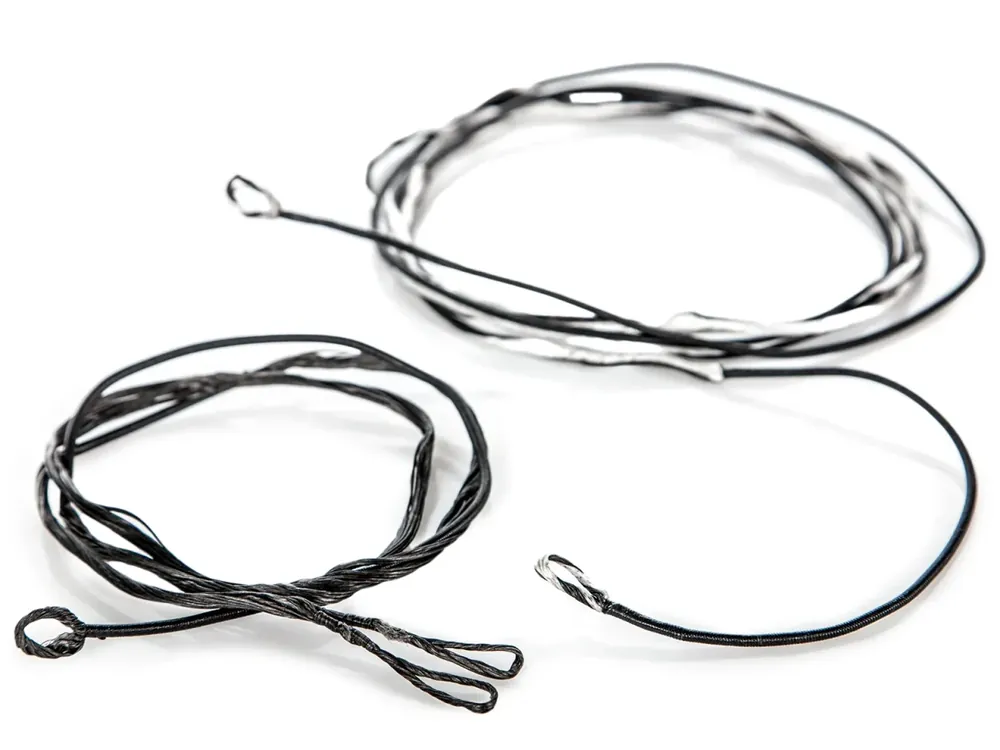 Black and White Compound Bow String by Genesis