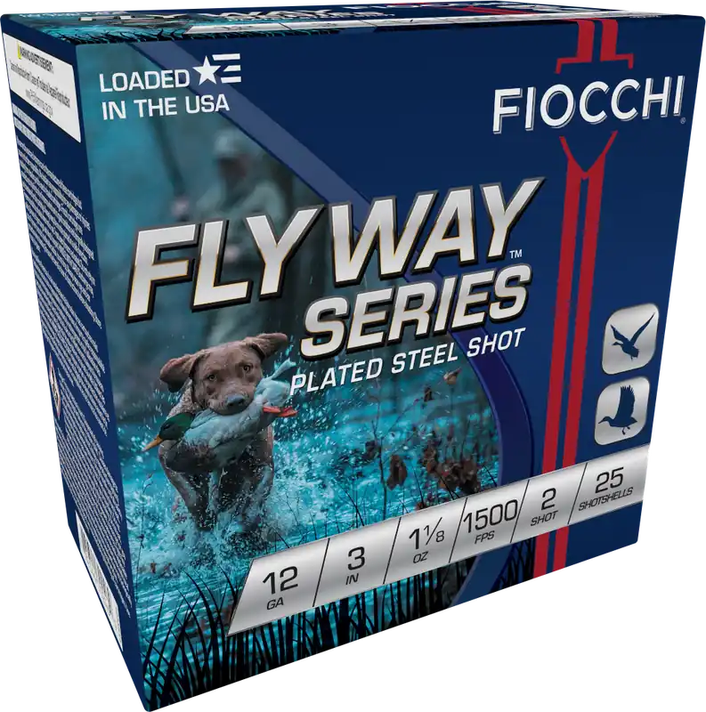 Fiocchi Flyway 12 Gauge 3" 1-1/8oz 2 Steel Shot Shotgun Ammunition