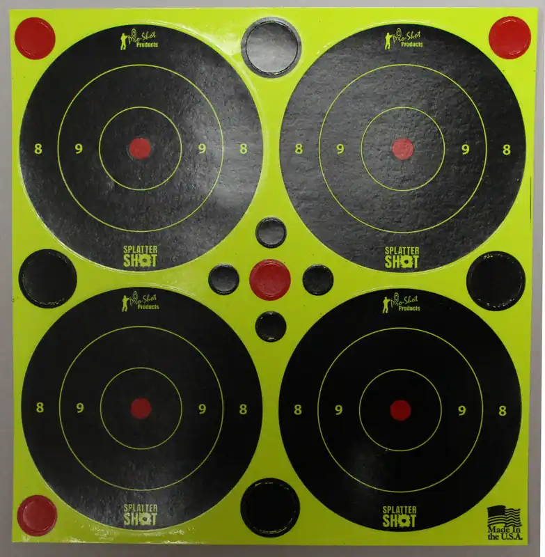 3inch SplatterShot Green Bullseyes with Pasters by Pro-Shot