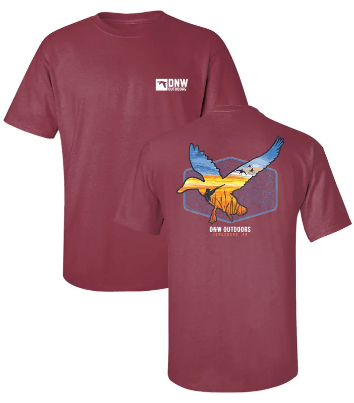 Sunrise Mallard DNW Outdoors Logo Short Sleeve Tee Shirt