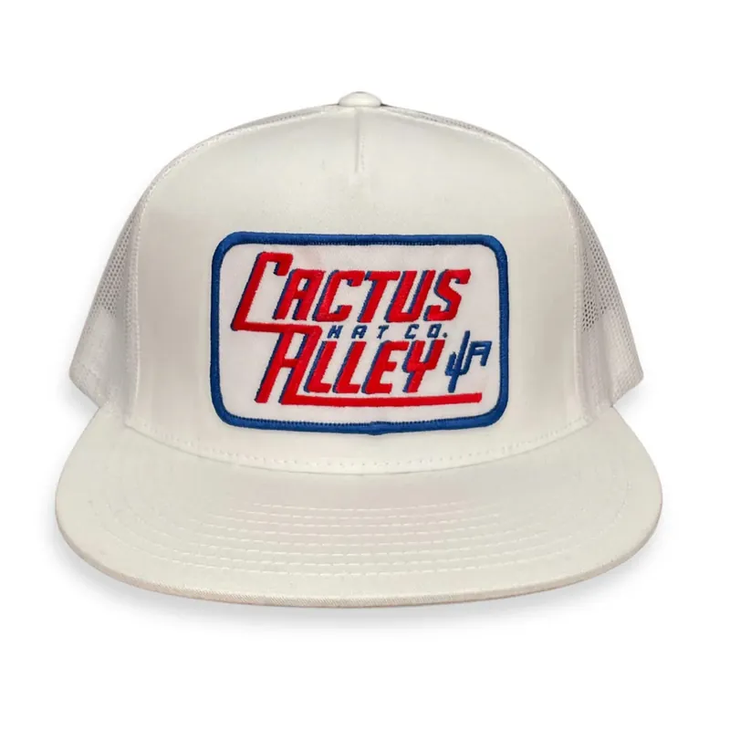 Retro Cactus Alley Cap in White by Cactus Alley
