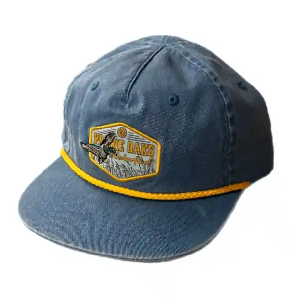 Adult Sea Blue Pow Patch Unstructured Rope Cap by Prairie Oak