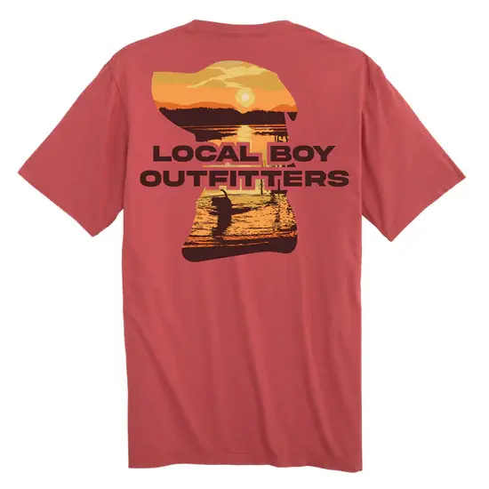 Men‘s Lab and Lake Short Sleeve Graphic Tee Shirt by Local Boy