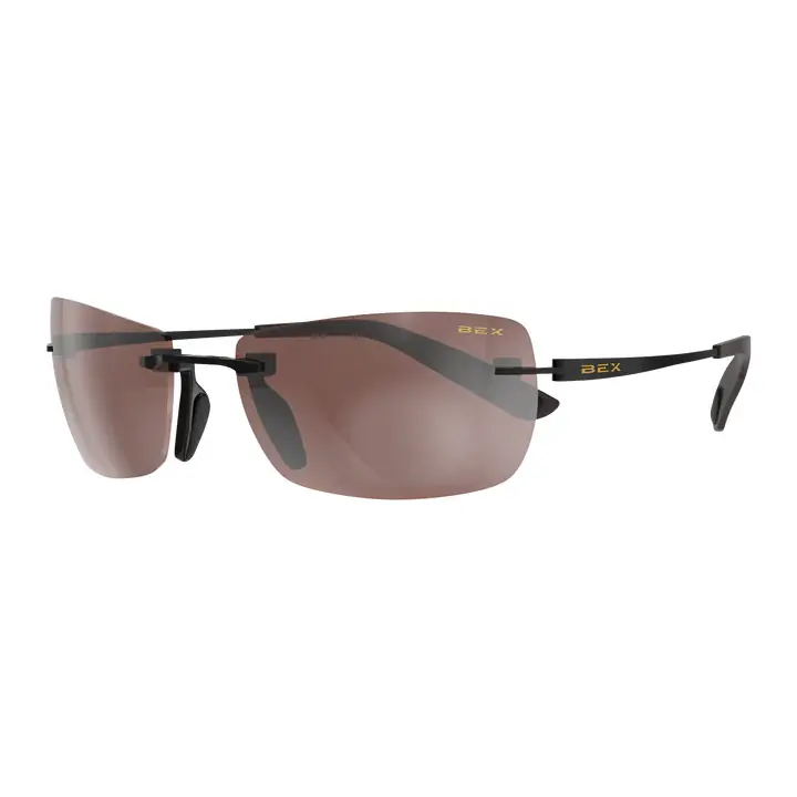 Fynnland X OTG Sunglasses with Matte Black Frames with Brown Lenses by BEX