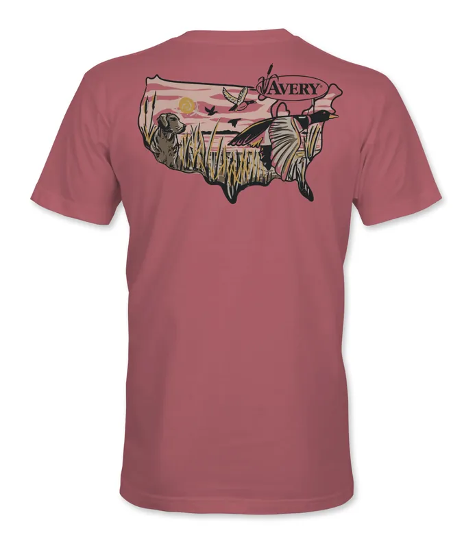 Men‘s Duck Country Short Sleeve Graphic Tee Shirt by Avery