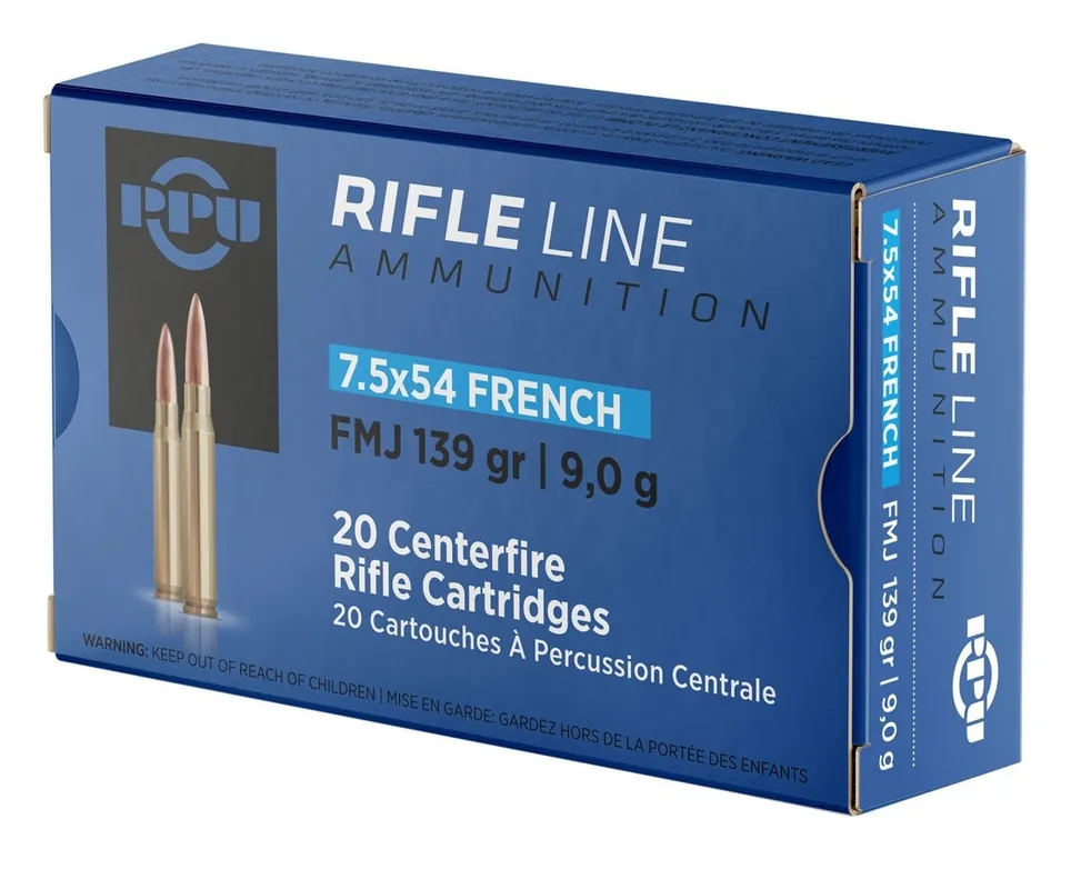 Prvi Partizan 2,600 fps 7.5x54mm French MAS 139 Grain Full Metal Jacket Rifle Ammunition