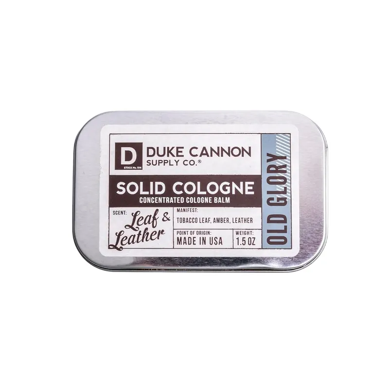 Solid Leather Cologne in Old Glory by Duke Cannon