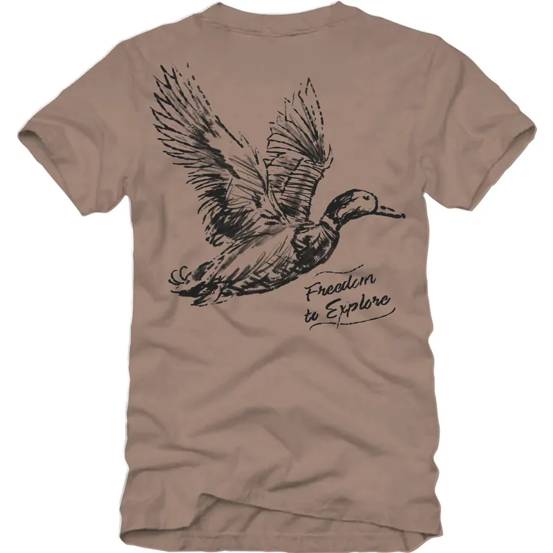 Mallard Sketch Short Sleeve Tee Shirt by Banded