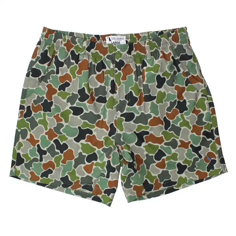 Volley Shorts in Forest Camo by Local Boy Outfitters