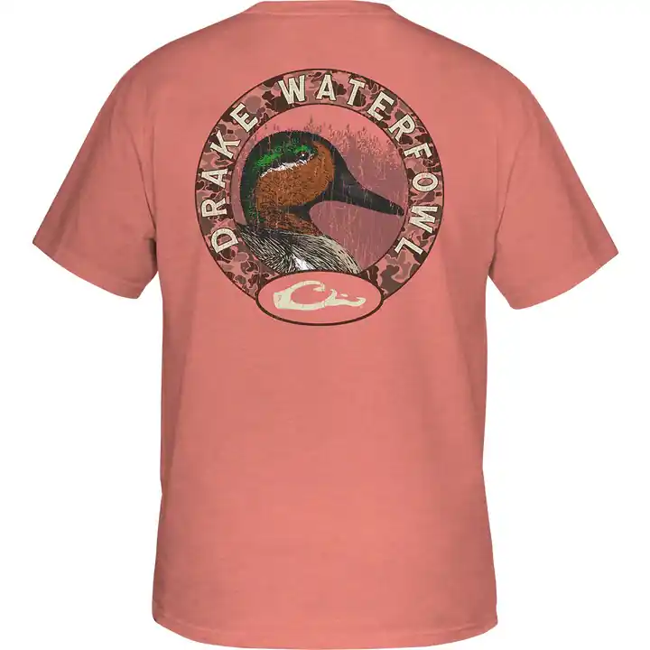 Green Teal Circle Short Sleeve Tee by Drake Waterfowl
