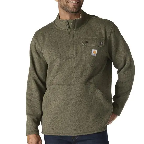 Men‘s Relaxed Fit Midweight Quarter Zip Pocket Sweater Fleece by Carhartt