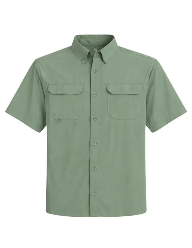 Beaufort Short Sleeve Shirt in Bay Green by Heybo