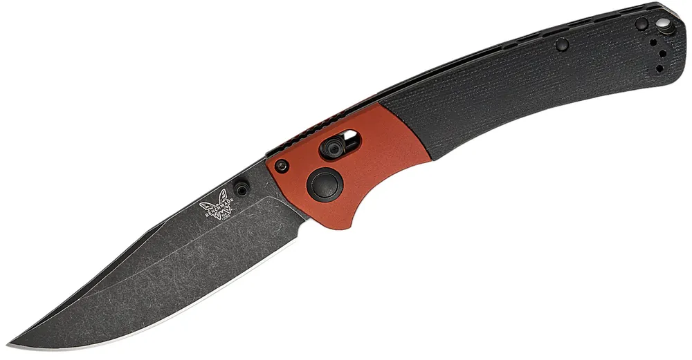 Crooked River Burnt Copper Black Micarta Folding Knife by Benchmade