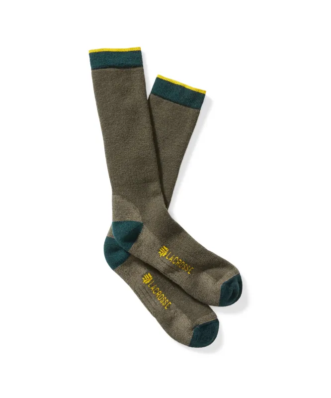 Classic Wool Midweight Crew Socks in OD Green by Lacrosse Footwear