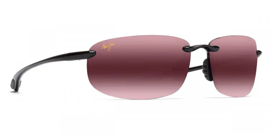 Ho‘okipa Gloss Black With Maui Rose Lens by Maui Jim