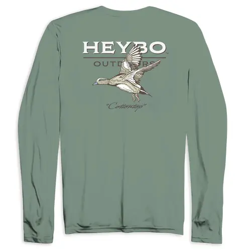 Men‘s Cottontop Duck Long Sleeve Graphic Tee Shirt by Heybo