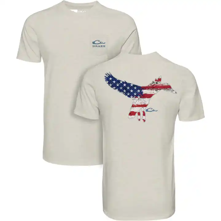 Flying Duck Flag Short Sleeve Tee Shirt by Drake