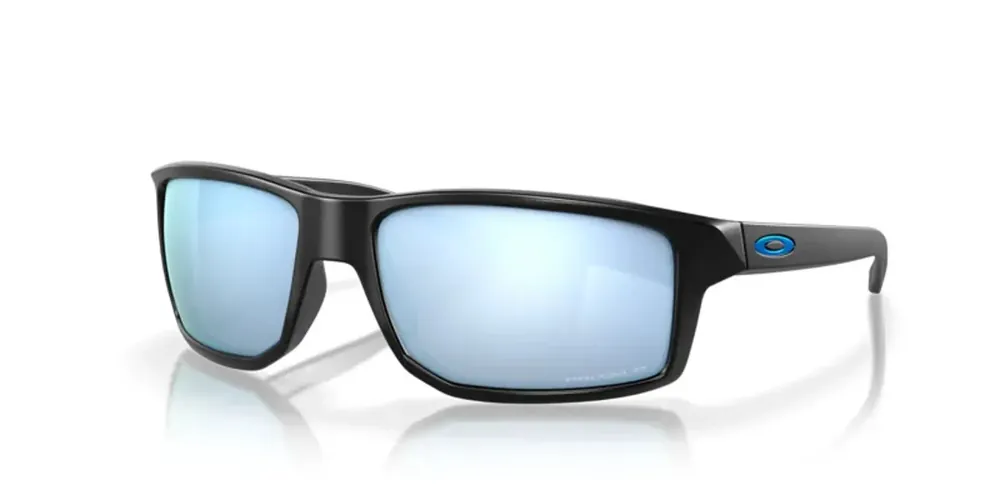 Gibston Sunglasses with Matte Black Frames and Prizm Deep Water Polarized Lenses by Oakley