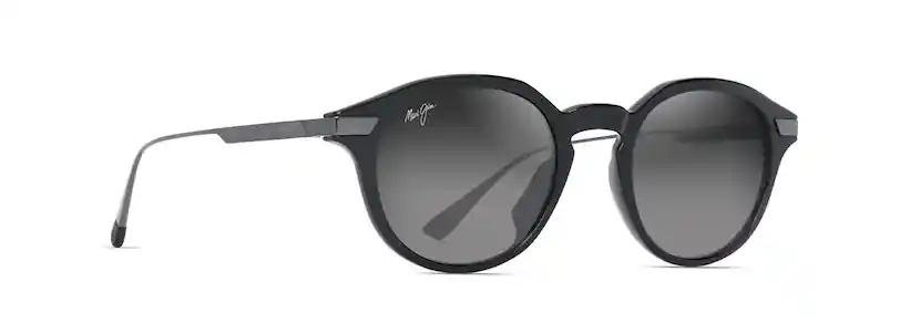 Momi Shiny Black frames with Neutral Grey Lens by Maui Jim