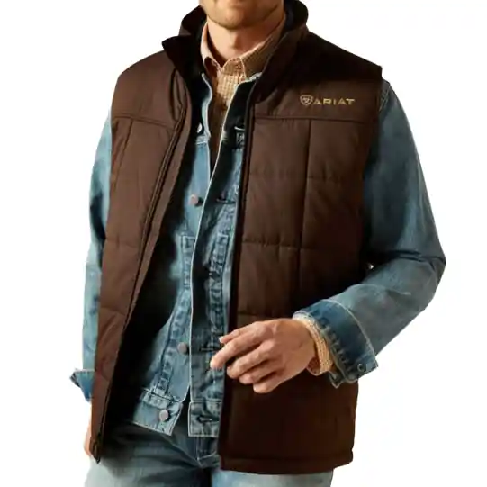 Crius Insulated Vest in Brown by Ariat