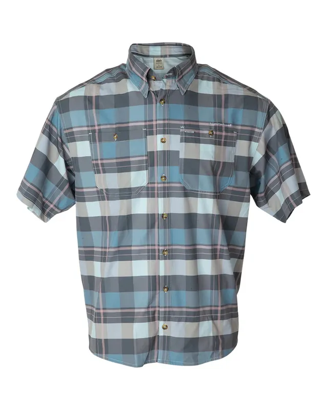 Men‘s Tidal Fishing Short Sleeve Button Down Shirt by Banded