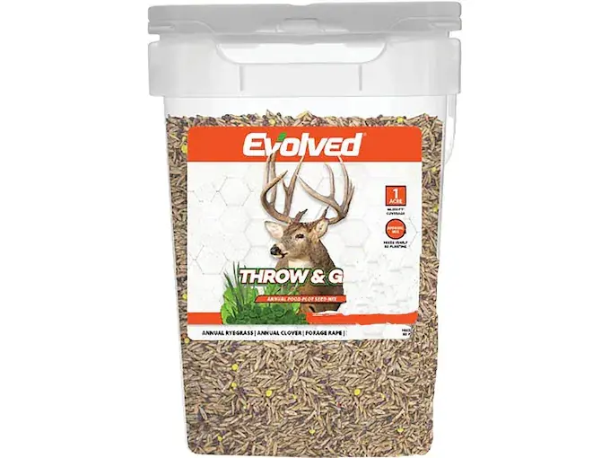 20 lb Throw & Grow Food Plot Seed Bucket by Evolved
