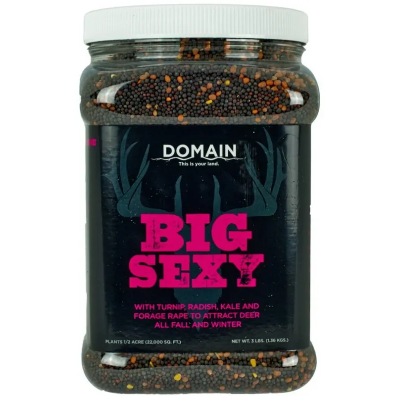 Big Sexy 1/2 Acre Food Plot Mix 5.3Lb Jug by Domain Outdoors