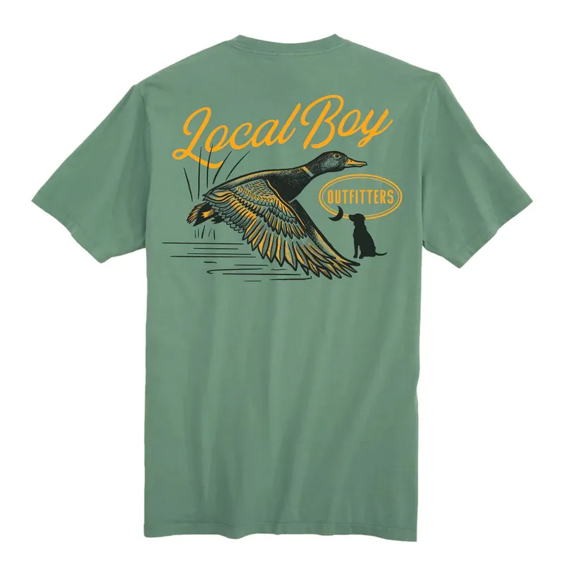 Moonlit Mallard Short Sleeve Tee Shirt from Local Boy Outfitters